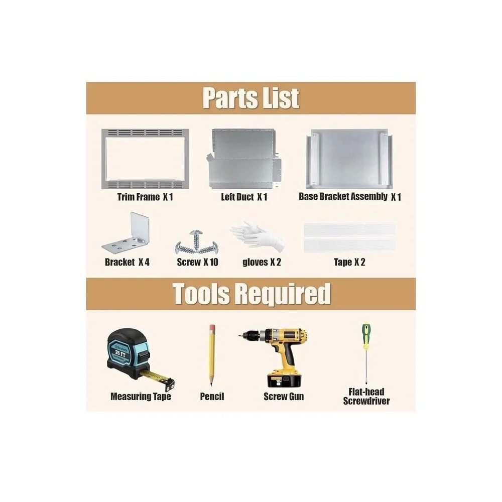 NN-TK922SS 27in Silver Trim Kit‎ For 2.2 Cu Ft Panasonic Built In Microwave